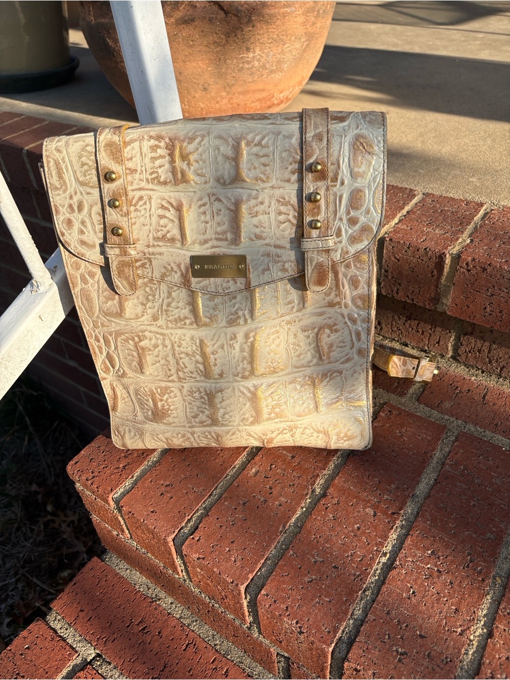 Brahmin Backpack 11 x. 9.5 x 3